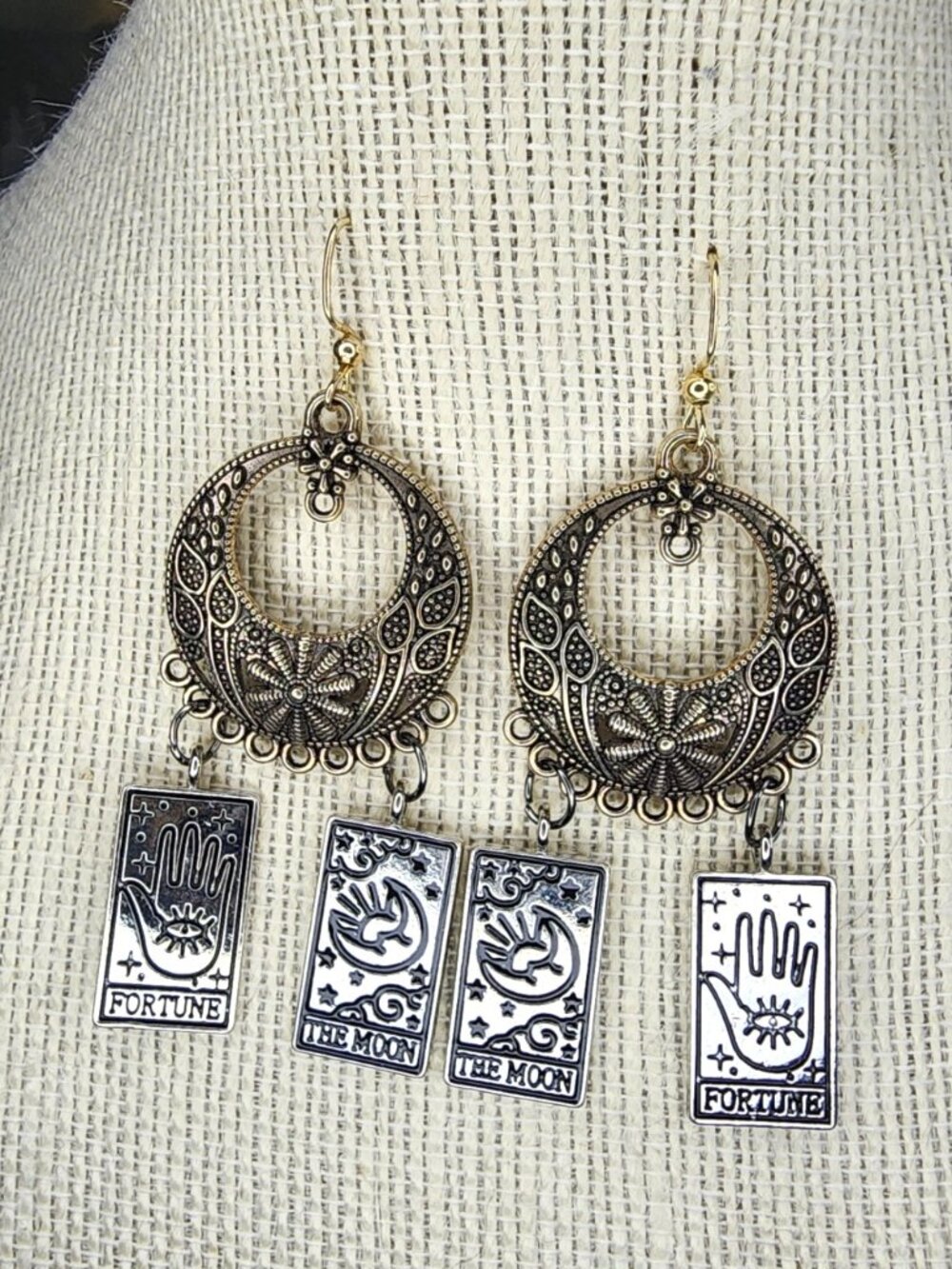 Hand Crafted Fortune Drop Earrings
